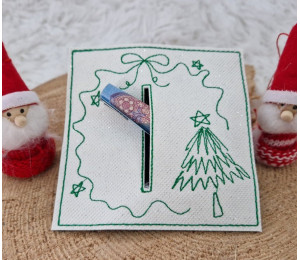 ADVENTSKALENDER 5. Dezember - Stickserie - 6 Geld- oder Gutscheinkartenhülle Weihnachten